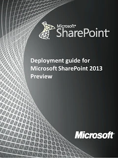 Cover of the free Microsoft e-book Deployment guide for Microsoft SharePoint 2013 Preview