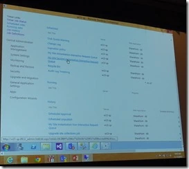 Timer Job Status page in SharePoint 2013 Central Administration at SPC12, listing the My Site Instantiation request queue jobs