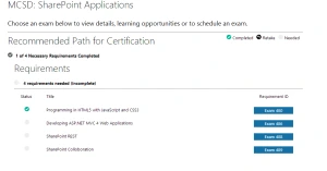 MCSD: SharePoint Applications Screenshot MCSD: SharePoint Applications Screenshot