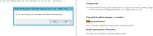 SharePoint Server 2013 June 2013 Cumulative Update is out, might require reboot