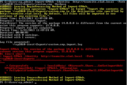 move a List from SharePoint 2010 to SharePoint 2013