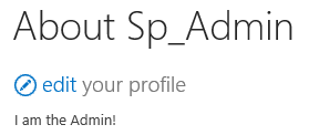 About Sp_Admin section on the SharePoint 2013 MySite still showing I am the Admin! after removing the second HTML property