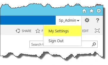 An unexpected error has occurred My Settings