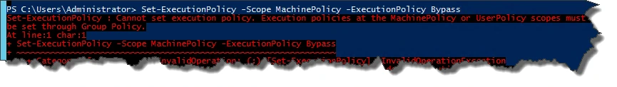PowerShell MachinePolicy Execution Policy