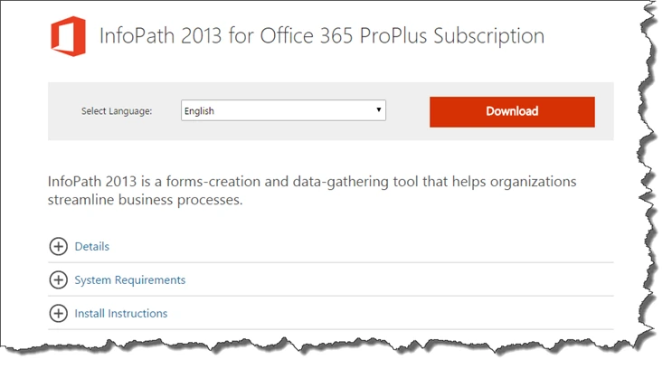 InfoPath 2013 Standalone