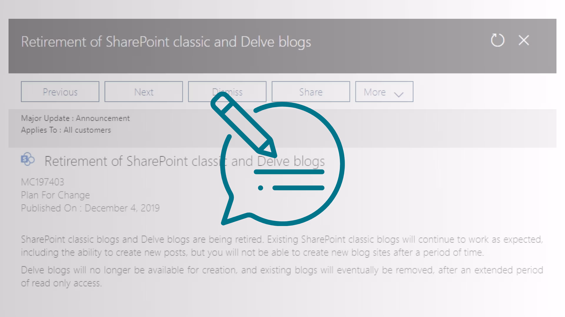 Classic SharePoint Blogs are Being Retired in SharePoint Online