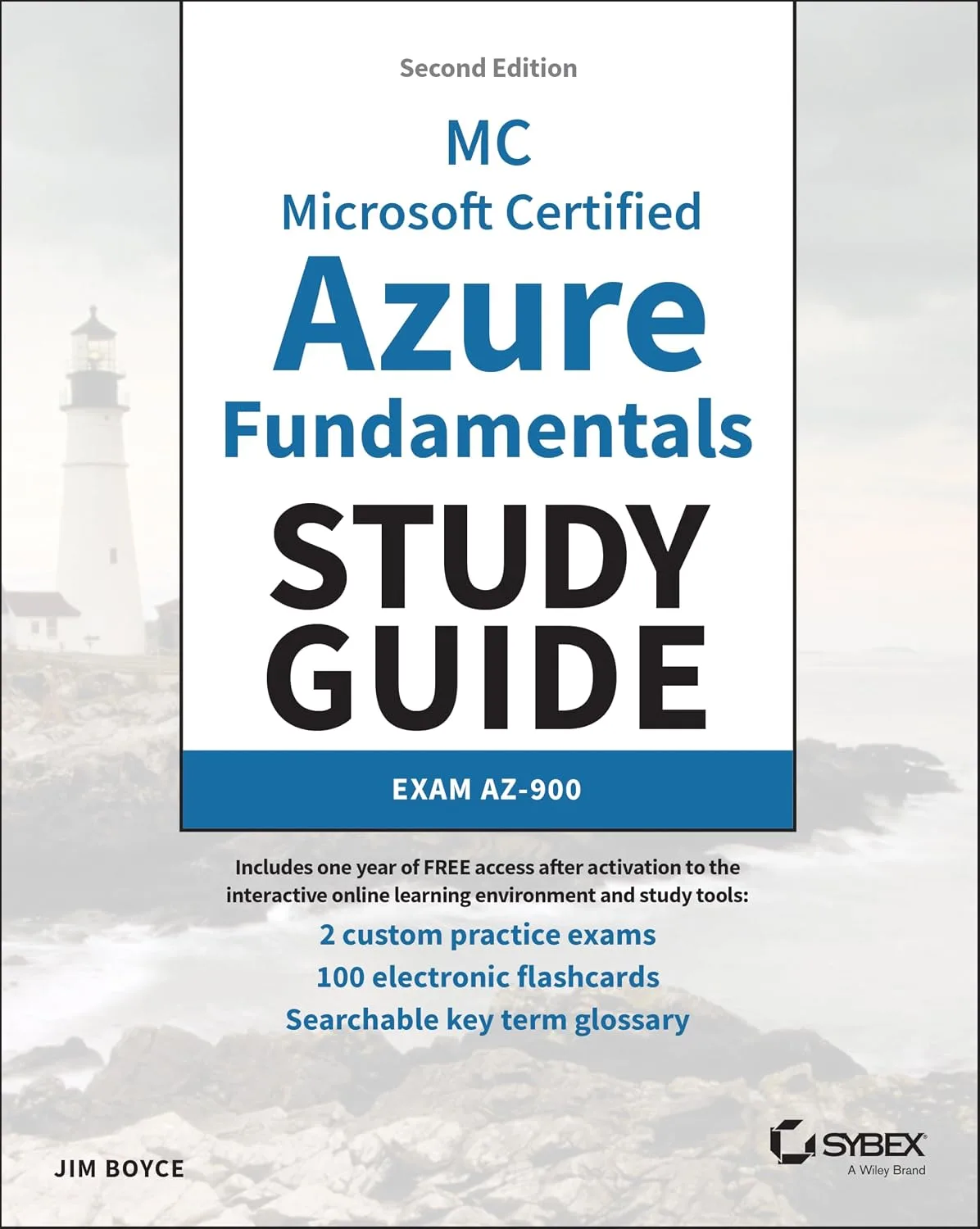 Microsoft Certified Azure Fundamentals Study Guide Exam AZ-900, book cover