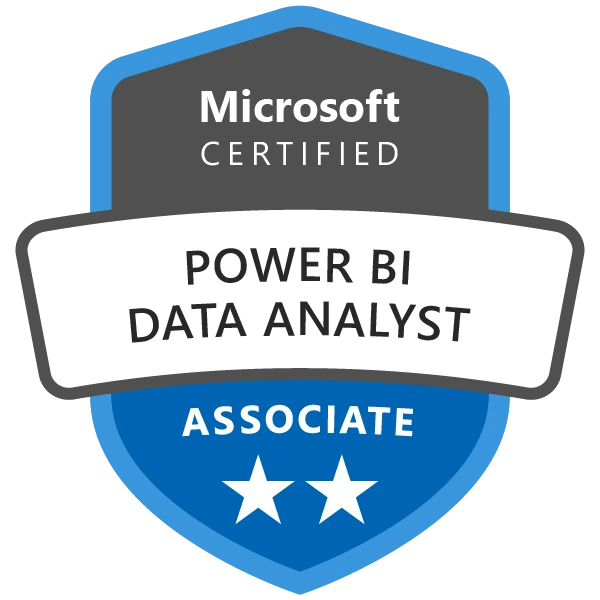 PL-300 Microsoft Power BI Data Analyst certification badge